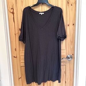 Z Supply T Shirt Dress Washed Black XL